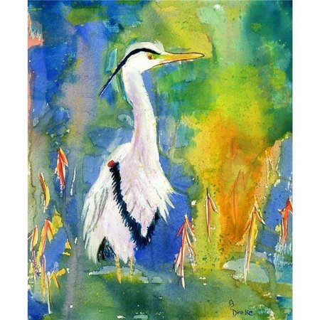 BETSY DRAKE Betsy Drake TP329 24 x 30 in. D&Bs Blue Heron Outdoor Wall Hanging TP329